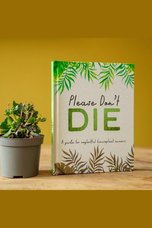 Boxer Gifts Bok "Please don't die" grønn