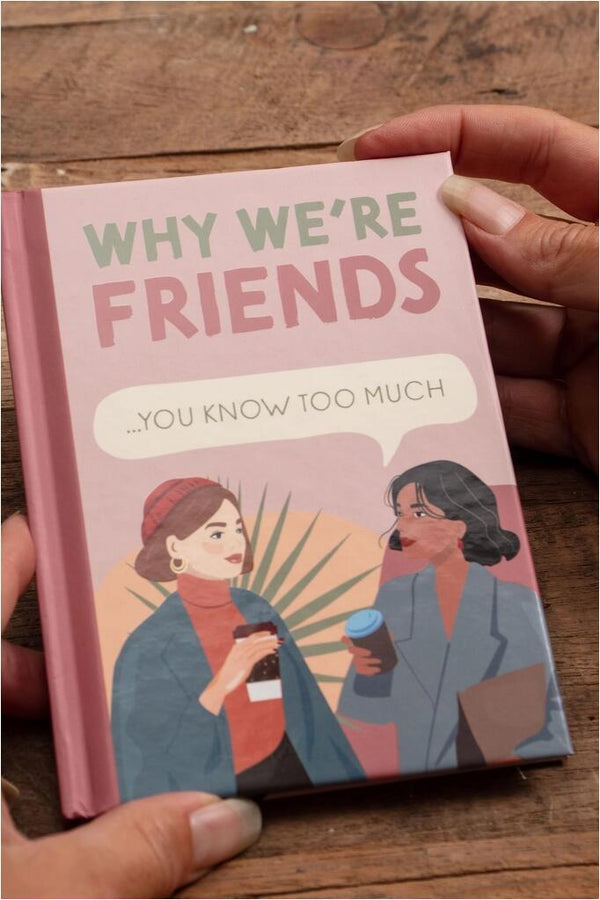 Boxer Gifts Bok "Why we're friends" rosa