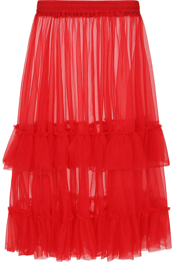 Banned Skjørt Mia petticoat rød