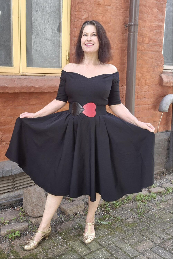 Banned Belte Heartbeat sort/rødt