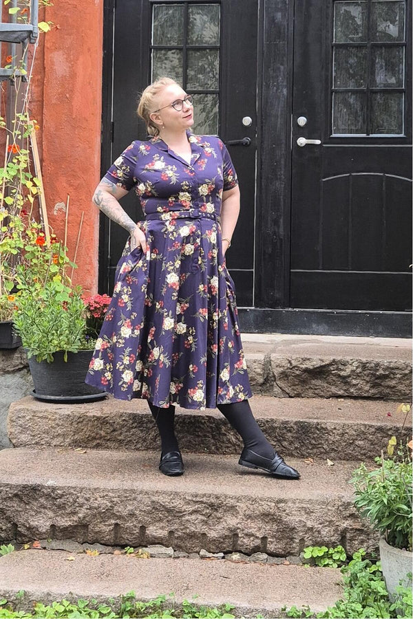 Banned Kjole Bella Romantic marineblå