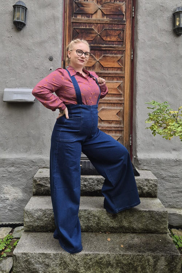 Banned Bukser Jolene denim blå