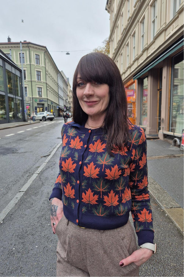 Palava Cardigan Vera Autumn marineblå