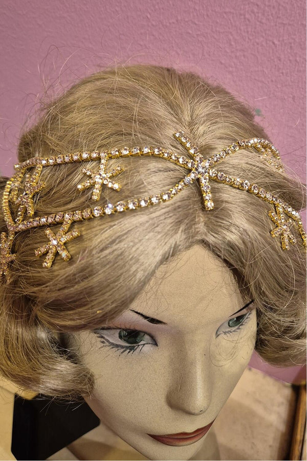 Invitadissimas Smykke Gatsby hodepynt gull