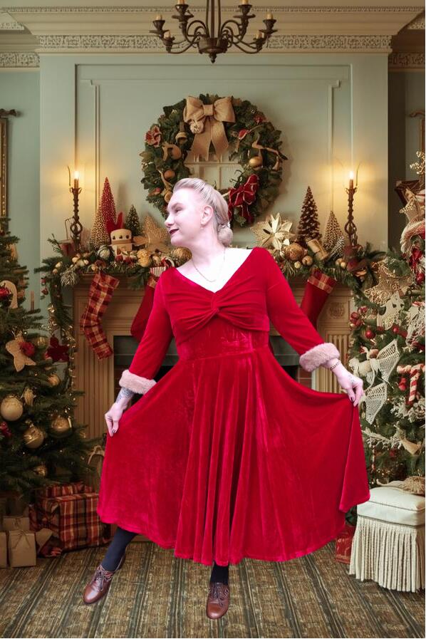 Banned Swingkjole Nina rød