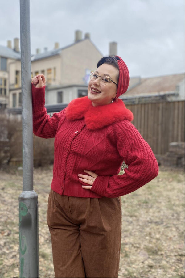 JayLey Cardigan Dahlia rød