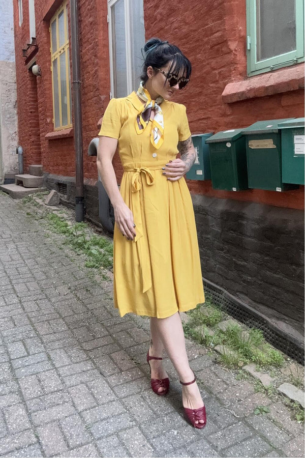 Weekend Doll Kjole Katherine sennepsgul