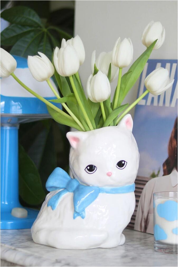 Fluid Market Vase Kitty hvit