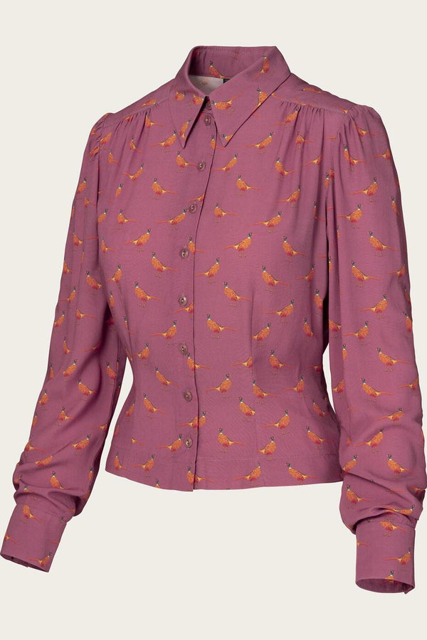 Emmy Bluse Spectacular Spear Point Pheasant