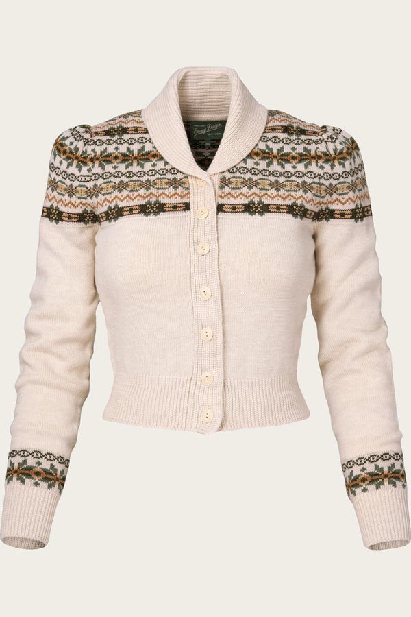 Emmy Cardigan Fair Isle Antique white