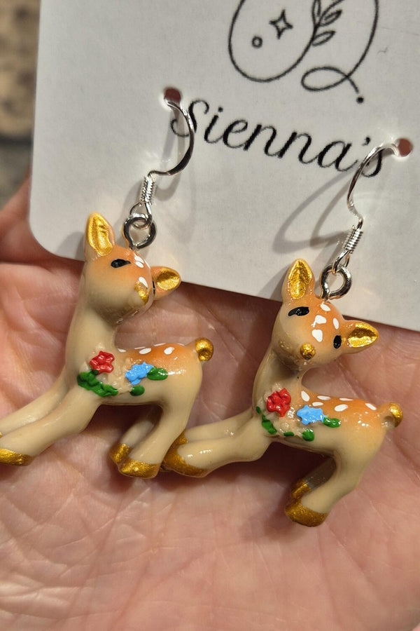 Sabrina øredobber dådyr brun