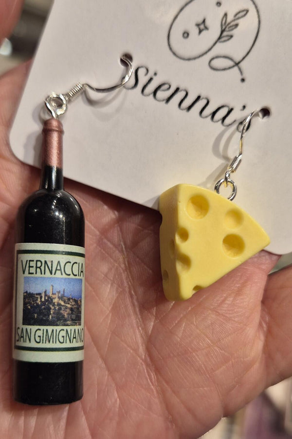 Sabrina øredobber ost og vin rød