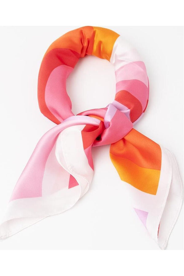 Rosenvinge Skjerf 60s oransje/rosa