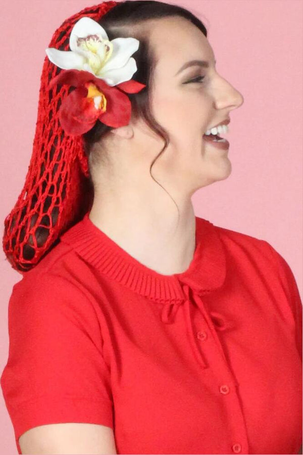 Tatyana Hårnett Snood rød