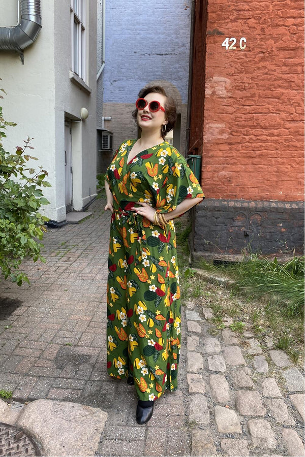 Collectif Jumpsuit Akiko Fruktjungle grønn