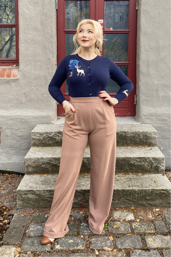 House of Foxy Bukse 40-talls Hepburn  taupe