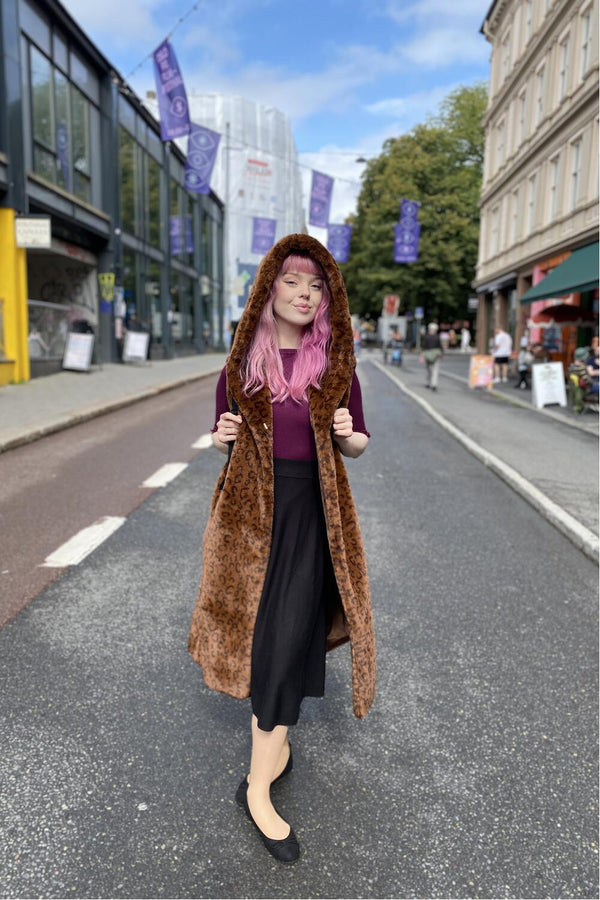 JayLey Vest Gilet leopard brun