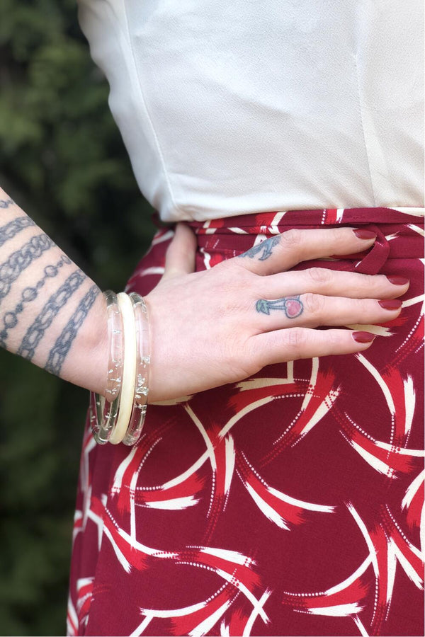 Collectif Bangle Armbånd Smal Klar