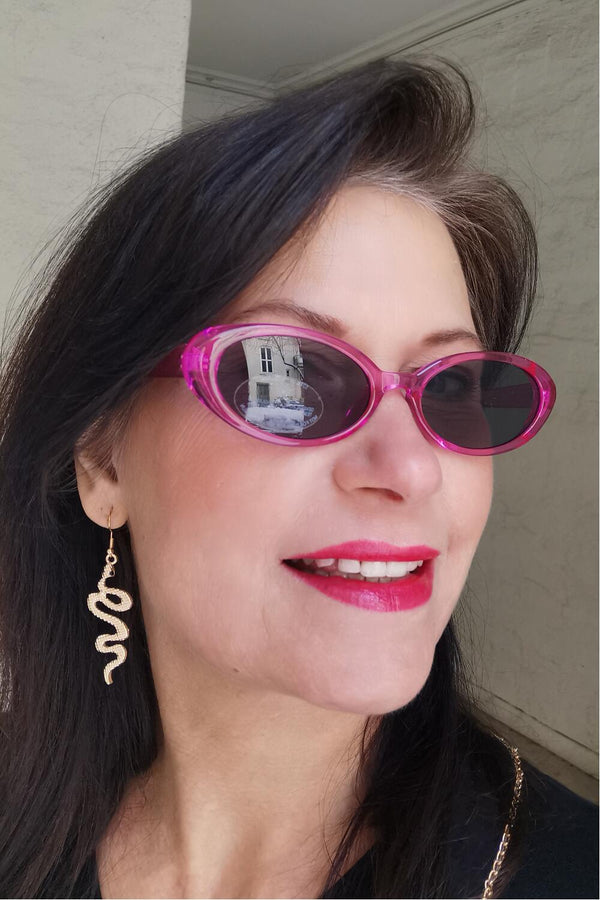 Impulse Fashion Solbriller 50s oval rosa