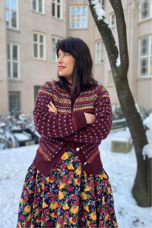 Palava Cardigan Molly burgunder