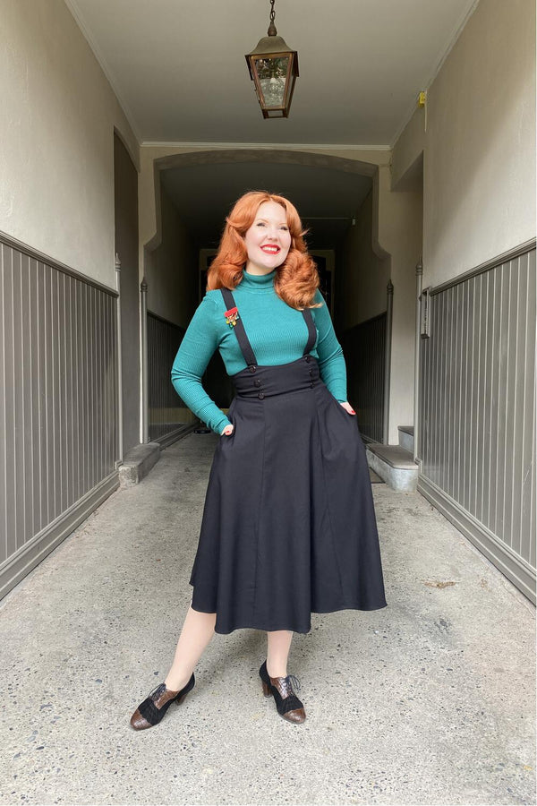 Collectif Swingskjørt Ronnie sort