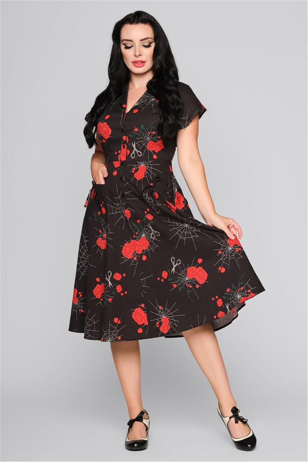 Collectif Kjole Liza Web spinner sort